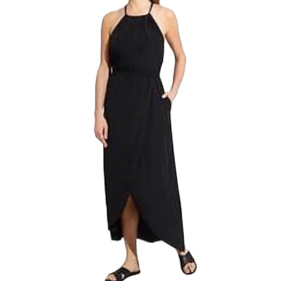 Athleta Dresses & Skirts - Athleta Ripple maxi black dress size small NWT